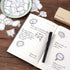 90PCS White Dialog Box Paper Stickers, OIIKI Small Talking Box Stickers to Write on, Self-Adhesive Thought Dialog