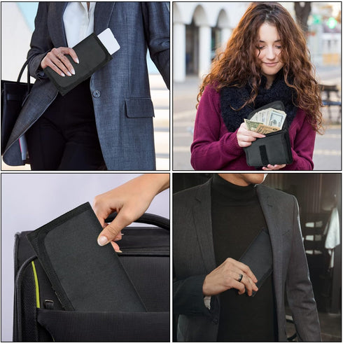 6 Multipack VOCHIC Money Bag, Money Organizer for Cash with Pocket Money Holder, Cash Bill Organizer, Money Pouch Small