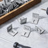 Dunzy 36 Pcs 1x1 Inch Heavy Duty Wood Table Top Expansion Bracket Steel Z Clips Fastener Connector for Woodworking