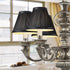 Set 6,Mini 3" 6" x5" Bulb,Pleated Bulb(Black) Chandelier Shades of Lamp Shade Top x Bottom Slant,Small Lamp Shades Clip