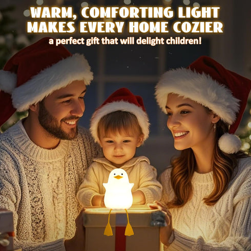 Dimmer Duck Night Light, Silicone Duck Lamp, Cute Bedside Duck Goose Funny Nightlight with and Timer for Room Decor