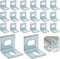 Runseaway 20Pcs Table Top Fasteners, Heavy Duty Steel Z Clips & Adjustable Corner