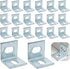 Runseaway 20Pcs Table Top Fasteners, Heavy Duty Steel Z Clips & Adjustable Corner
