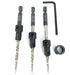 Countersink Drill Bit Set for Wood with Tapered Drill Bit, 3 Pc #10 (3/16")