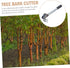 YARNOW 1pc Bark Scraper Tool, Debarking Spudger Hand Squeegee Scythe Draw Knife for Bark Stripping