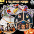 Halloween Sticky Notes 8 Pieces, Self-Adhesive Funny Notepads with Pumpkin Cat Design, Cute Memo Pads for School, Office