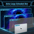 Mysterious Black Hole Gaming Mouse Pad, Cool Technology Style, Superior Smooth Fabric & Non-Slip Base, 31.5 x 11.8in XXL