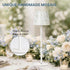 Set 2, 5200mAh 3 Dimming AELS Mosaic Rechargeable Lamps Cordless White Lamps of Handmade Portable LED Touch Table
