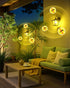 2 Pack A15 Bulbs 40Watt E26 5W Non-Dimmable LED Yellow Bug Light for Outdoor, Equivalent Base, Amber Yellow Lighting