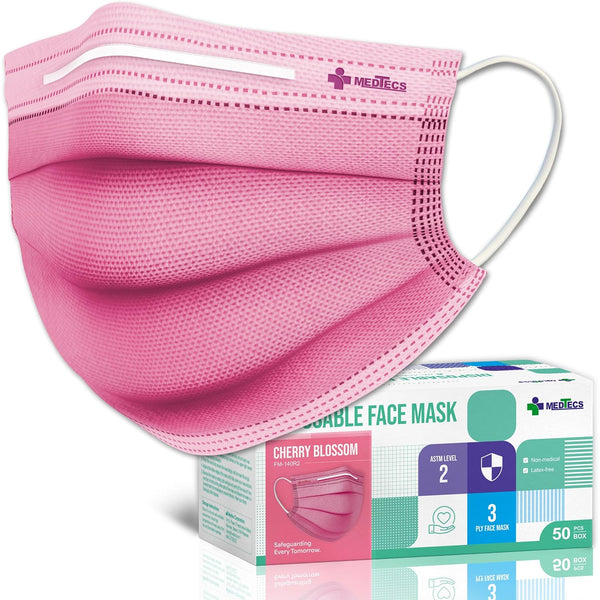 Medtecs Face Mask Disposable Available in 50 & 2,000 pcs ASTM Level