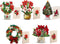 Freshcut Paper Pop Up Christmas Cards Boxed Set, Holiday Collection, 6 inch