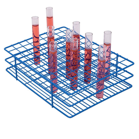 SP Bel-Art Poxygrid Test Tube Rack, For 13-16mm Tubes, 108 Places, Blue