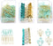 Gold Blue Binder Clips and Paper Clips Set, 3-in-1 Boxed for Office School Supplies, Teachers Classroom Daily Use