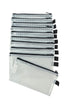 Sax Mesh Tool Case Pouches - 5 x 9 inches, Clear with Black Trim, Pack of 10