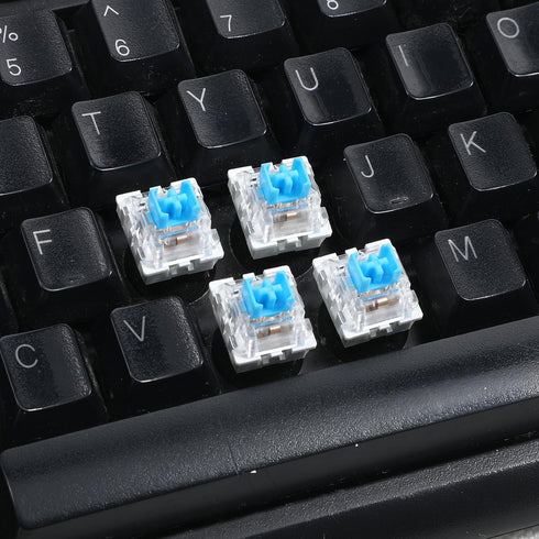 Zyghjort 50 3 Keyboard Switches, Pcs PIN Blue Keyboard Clicker Replacement Dustproof Mechanical Keyboards Switches