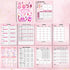 Food and Fitness Journal for Women, Weight Loss Tracker Planner, Workout Diary, 138 Pages, 8.5 x 11 with Calorie Counter