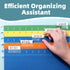 File Folder Labels - SUNEE 100 Sets Hanging File Folder Tabs Labels and Inserts for Folders