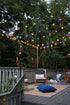 Lemontec 25 Bulbs IP65 8 4 15ft Solar Led Smart String Lights, LED RGBW Color Changing Patio String Light App Control