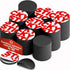 Peel-&-Stick Flexible Adhesive Magnets - 45 (0.8"x0.08") Magnetic Dots for Office Supplies,