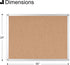 Boardsplus Bulletin Board - 24” W x 18” H - Cork Surface, Aluminum Frame by Boards Plus