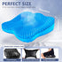 Thicken 19.7in Seat Cushion Gel, Large Cooling Cushion for Long Sitting, Pressure Relief for Office Chair, Wheelchair,