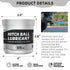 Calvana 4 oz 2 Trailer Hitch Ball Grease, Includes Trailer Ball Head Covers, Lubricant for Trailer Locks, Reduces