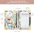 YeeCASE 2Pack Flower Server Book for Waitress with Zipper Pouch, Fits Waitress Apron,Receipt Holder with High Volume