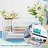 Yulejo 2 Pcs Acrylic Desk Organizers, Tier Paper File Organizer Tray, Stackable Clear Desk Accessories
