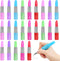 DomeStar 24PCS Lipstick Shape Creative Ballpoint Pens, Rhinestone Crystal Cute Ball Pen for Women Girls