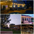 Commercial 48FT, 15+1 S14 Bulbs 2200K, Outdoor String Lights LED Replaceable Edison Black Weatherproof Cord for Patio