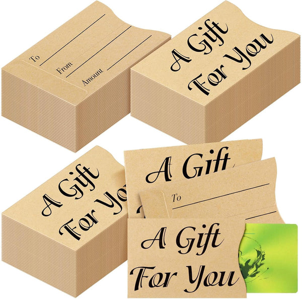 Yinder 600 Pcs Gift Card Sleeves Thank You Key Card Holder Appreciation