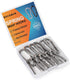 12 Pcs Small Carabiner Clip - Stainless Steel Spring Snap Hook for Dog Leash & Harness, Holds 150lbs (M4, 40mm)
