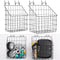 meekoo 2 Pcs Pegboard Baskets with 4 Pegboard Hooks, 12.4 x 7.5 x 12.8'', Peg Board Organizer for Garage Storage