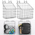 meekoo 2 Pcs Pegboard Baskets with 4 Pegboard Hooks, 12.4 x 7.5 x 12.8'', Peg Board Organizer for Garage Storage