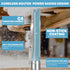 1/2" 1/2" 2-1/2" KEENTECH Carbide Tipped Extra Long Straight Router Bit for Woodworking, Shank, Cutting Diameter x