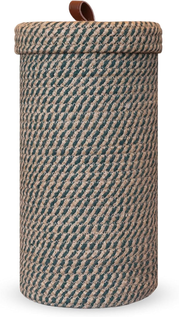 Handmade Cotton & Jute Toilet Paper Holder Woven Toilet Paper Stand &