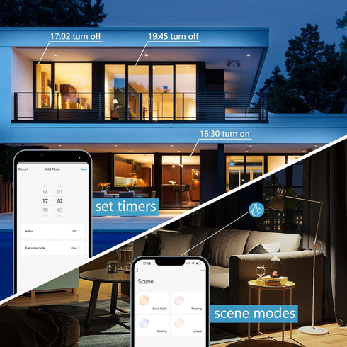 3Pack Dimmable Bulbs G9 White(2700K-6000K),Adjustable 1%-100% (120V,0.4-4.7W,40LM-450LM Wi-Fi Smart LED
