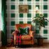 17.5in 23ft ReWallpaper Vintage Tartan Wallpaper Peel and Stick Waterproof Green Plaid Checkered Wallpaper Removable