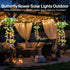 MEYCEMT Summer 2 Pack IP65 Colorful Solar Butterfly Lights for Spring & Garden, Hanging Lights with Fluttering