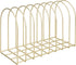 MyGift Large Brass Metal Wire Document Holder, 8-Slots File Folder Organizer Rack with Arch Design