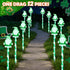 DTNESS 12 Packs 8 Lovely Elf Pathway Lights Outdoor Decorations for St. Patricks Day, Green Lucky Gnome w/ Modes