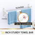 White Towel Bar 16 Inch, KLJKPA Towel Bar for Bathroom Wall Hanging Bath Towels, Stainless Steel Heavy Duty Single Towel Rod