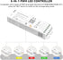 5-in-1 Dimmable Home/Siri,DC12-24V PAUTIX WiFi LED Controller for Monochrome CCT RGB RGBW RGBCCT LED Strip Lights
