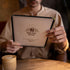 25 8.5'' 11'', Restaurant Menu Covers x Double Stitched Single Pocket Menu Holder with Golden Corners, Clear Viewing