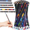 Geyee 36 Pcs Space Pencils for Kids, Assorted Shark Novelty Wood Pencils with Erasers
