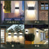 Solar Wall Lights Outdoor, Waterproof Up and Down Wall Sconce, Dusk to Dawn LED Lighting for House, Yard, Deck, Garage