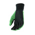 John Deere JD00002 Jersey Gloves, 10 oz Youth Gloves, Ribbed Knit Wrist, Green/Black