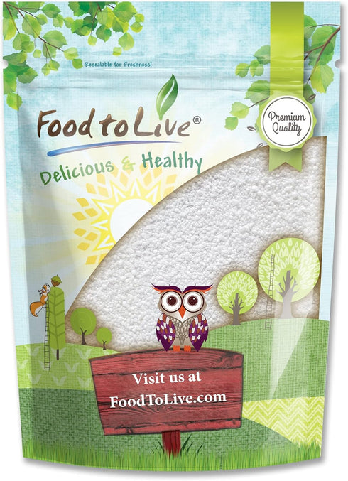 Food to Live Citric Acid Powder, 4 Ounces, Anhydrous Fine Granules, Food Grade Lemon Salt for Cheese Making