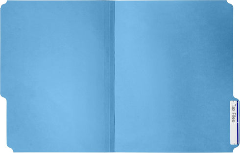 Blue Summit Supplies 200 Blue File Folders, Letter Size, 1/3 Cut Tab, Great for Organizing