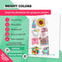 Clear Sticker Paper - Glossy Vinyl for Laser Printer, 20 Sheets, 8.5 x 11" Letter Size - Perfect for Vibrant Crafting